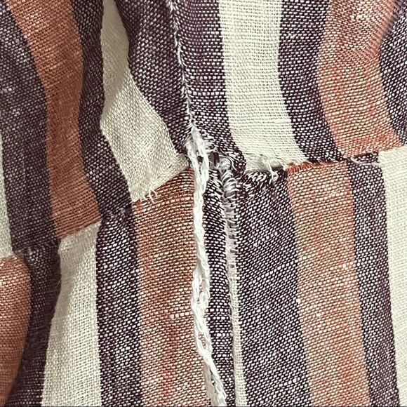Free People Monday Striped Linen Midi Dress XS - Picture 9 of 9
